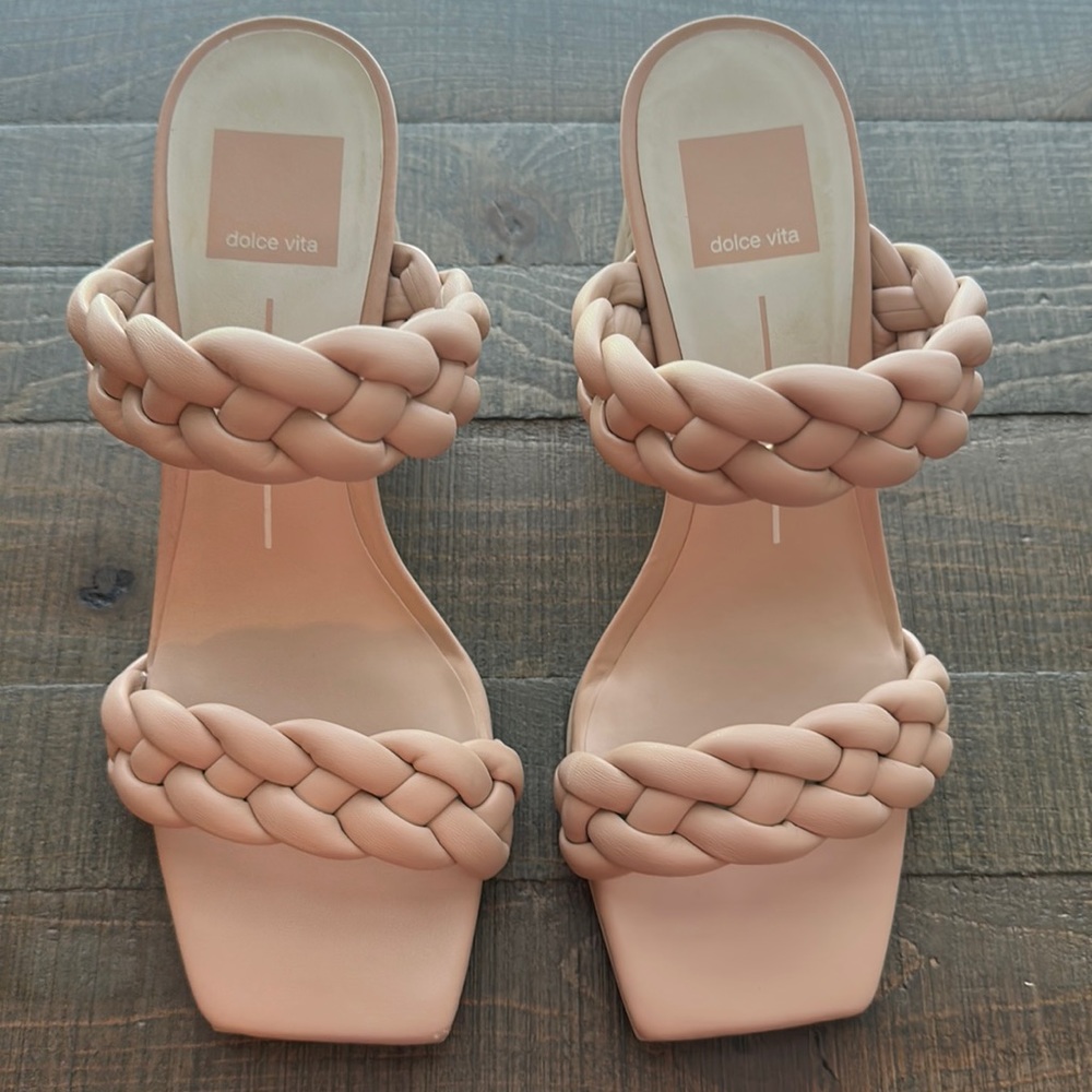 Dolce Vita tan heeled sandals